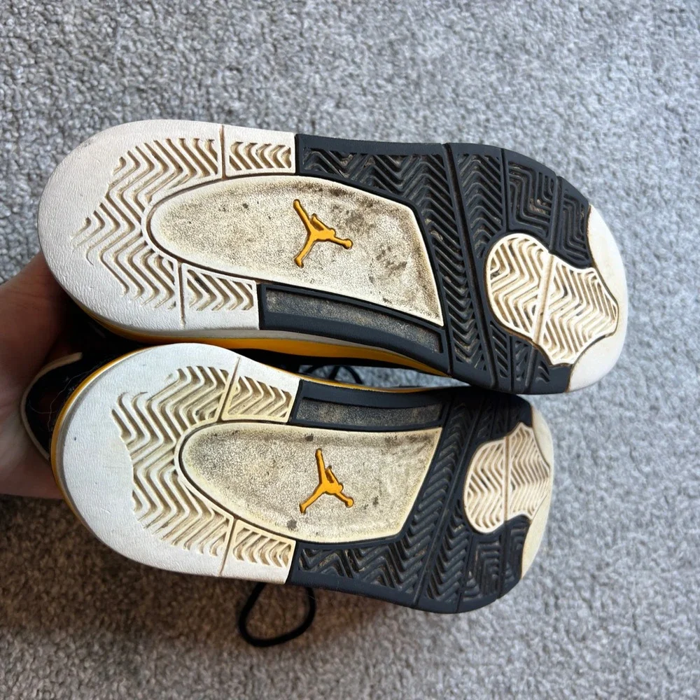 Jordan‎ dub zero sneakers 1y Black Yellow Patent Leather Basketball streetwear